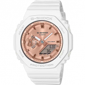 Montre GShock Classic Lady - Srie GMA-S - Blanc & Or Rose 46.2 x 42.9 mm- GMA-S2100MD-7A