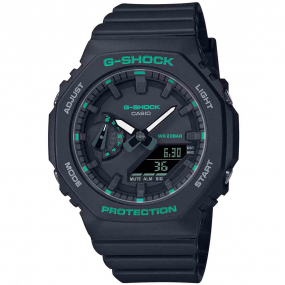 Montre GShock Classic Lady - Srie GMA-S - Noir & Vert 46.2 x 42.9 mm- GMA-S2100GA-1A