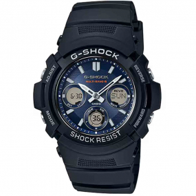 Montre GShock Classic - Srie AWG-M100 - Gris anthracite & Bleu 52  46.4 mm- AWG-M100SB-2A