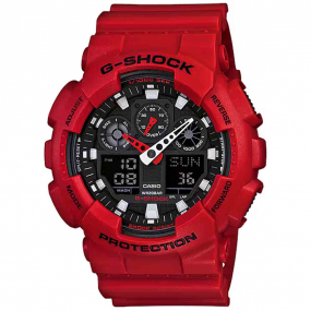 Montre GShock Classic - Srie GA-100 - Rouge 55  51.2 mm- GA-100B-4A