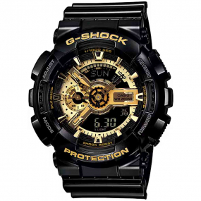 Montre GShock Classic - Srie GA-110 - Noir & Or 55 x 51.2 mm- GA-110GB-1A