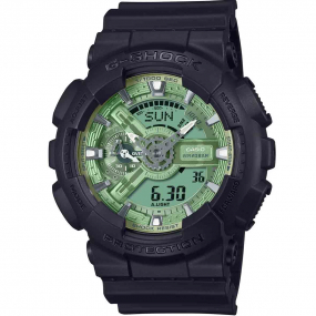 Montre GShock Classic - Srie GA-110 - Noir & Vert Sauge 55 x 51.2 mm- GA-110CD-1A3