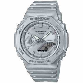 Montre GShock Classic - Srie GA-2100 - Argent 48.5 x 45.4 mm- GA-2100FF-8A