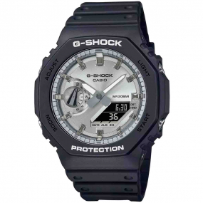 Montre GShock Classic - Srie GA-2100 - Gris & Argent 48.5 x 45.4 mm- GA-2100SB-1A