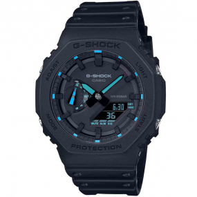 Montre GShock Classic - Srie GA-2100 - Noir & Bleu 48.5 x 45.4 mm- GA-2100-1A2