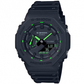 Montre GShock Classic - Srie GA-2100 - Noir & Vert 48.5 x 45.4 mm- GA-2100-1A3