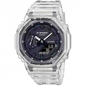 Montre GShock Classic - Srie GA-2100 - Transparent & Noir 48.5 x 45.4 mm- GA-2100SKE-7A