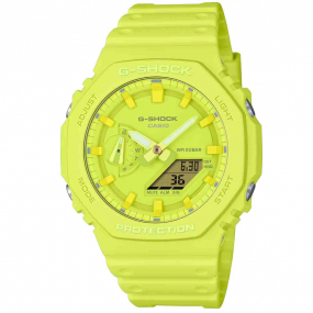 Montre GShock Classic - Srie GA-2100 - Vert Fluo 48.5 x 45.4 mm- GA-2100-9A9