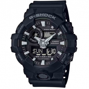 Montre GShock Classic - Srie GA-700 - Noir & Argent 57.5 x 53.4 mm- GA-700-1B