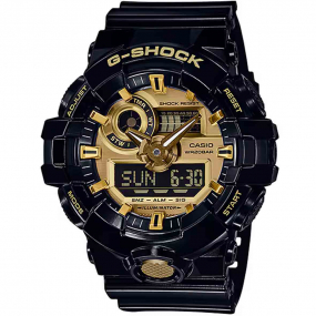 Montre GShock Classic - Srie GA-700 - Noir & Dor 57.5 x 53.4 mm- GA-710GB-1A