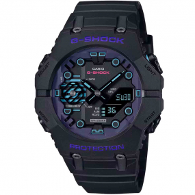 Montre GShock Classic - Srie GA-B001 - Noir & Turquoise 42.5 x 46 mm- GA-B001CBR-1A