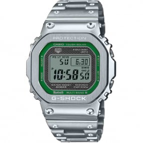 Montre GShock G-Steel Origine - Srie GMW-B5000 - Argent & Vert 49.3 x 43.2 mm- GMW-B5000D-3