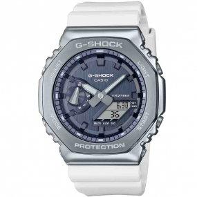 Montre GShock G-Steel - Srie GM-2100 - Blanc 49.3 x 44.4 mm- GM-2100WS-7A