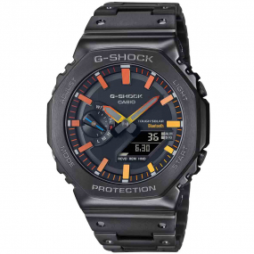 Montre GShock G-Steel - Srie GM-B2100 - Noir & Orange 49.8 x 44.4 mm- GM-B2100BPC-1A