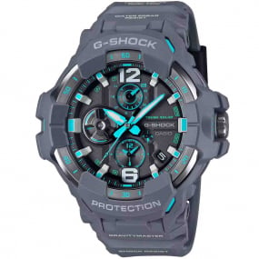 Montre GShock Master of G - GravityMaster - Gris & Turquoise 59 x 54.7 mm- GR-B300-8A2