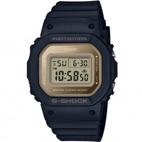 Montre GShock The Origin Lady - Srie GMD-S5600 - Noir & Dor 45.7  40.5 mm- GMD-S5600-1