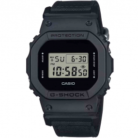 Montre GShock The Origin - Srie DW-5600 - Noir & Nylon 48.9 x 42.8 mm- DW-5600BCE-1