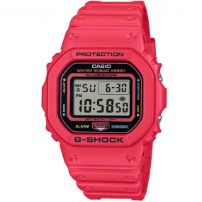 Montre GShock The Origin - Srie DW-5600 - Rose Fluo 48.9 x 42.8 mm- DW-5600EP-4