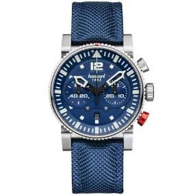 Montre Hanhart Primus Pilot Bleu  Automatique diamtre 44 mm- 740.270-0320