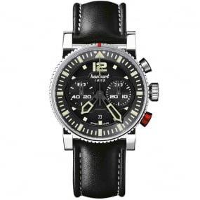 Montre Hanhart Primus Pilot Noir Automatique diamtre 44 mm- 740.210-0020