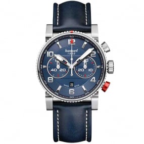 Montre Hanhart Primus Racer Bleu Automatique diamtre 44 mm- 741.270-0320