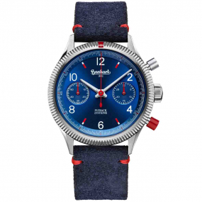 Montre Hanhart Red X Blue Automatique diamtre 39 mm- H702L.270-0310