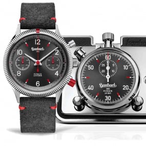 Montre hanhart Red X Grey: Two Flyback Twin Sets Automatique diamtre - H702L.240-0410