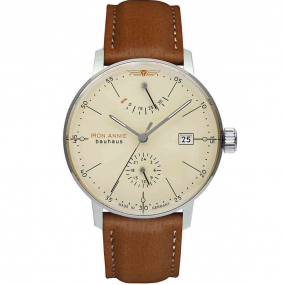 Montre Iron Annie Bauhaus Automatic Power Reserve Automatique Cadran Beige - 5060-5