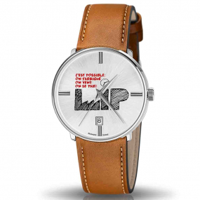 Montre Lip C'est Possible 671950- Homme - cadran Argent- 38 mm - Acier inoxydable