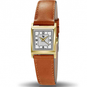 Montre Lip C18 - Femme - cadran dor soleill-  - acier dor 316 L poli et bross - 671623