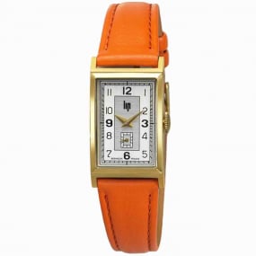 Montre Lip Churchill T18 - Unisexe - cadran Argent Soleill-  - Acier PVD Dor - 671930