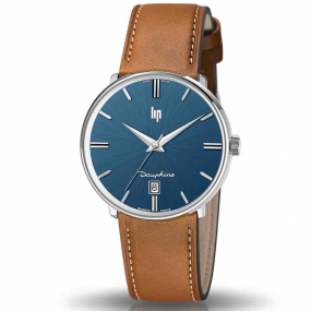 Montre Lip - 671429- Homme - cadran Bleu- 38 mm - Acier inoxydable