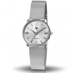 Montre Lip Dauphine 671471- Femme - cadran Argent- 29 mm - Acier inoxydable