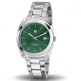 Montre Lip - 39 671369- Homme - cadran Vert- 39 mm - Acier