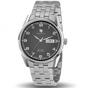 Montre Lip Himalaya 40 mm Jour date - Homme - cadran Gris anthracite- 40 mm - Acier - 671671