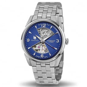 Montre Lip Himalaya - Homme - cadran Bleu- 40 mm - Acier inoxydable - 671712