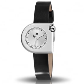 Montre Lip - Mini -  - cadran Argent- 30 x 28 mm - Acier -671162