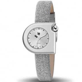 Montre Lip Mach 2000 Mini Moon  -  - cadran Argent- 30 x 28 mm - Acier 316L -671166