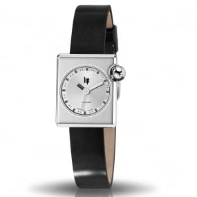 Montre Lip Mach 2000 Mini Square -  - cadran Argent- 30 x 28 mm - Acier -671171