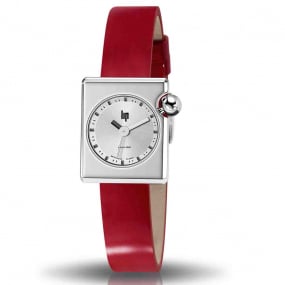 Montre Lip Mach 2000 Mini Square -  - cadran Argent- 30 x 28 mm - Acier -671174