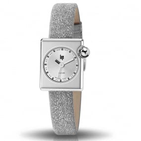 Montre Lip Mach 2000 Mini Square -  - cadran Argent- 30 x 28 mm - Acier -671176