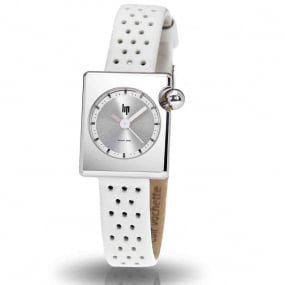 Montre Lip Mach 2000 Mini Square -  - cadran Argent- 30 x 28 mm - Acier -671185