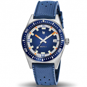 Montre Lip - 3 671851- Homme - cadran Bleu- 39 mm - Acier inoxydable