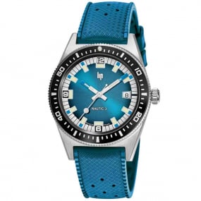 Montre Lip Nautic 3 671858- Homme - cadran Bleu- 39 mm - Acier inoxydable