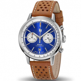 Montre Lip Rallye MECA-QUARTZ - Homme - cadran Bleu- 41 mm - Acier 316L - 671810