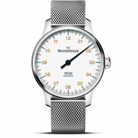 Meistersinger - №03 38mm - Blanc 38 mm- BM9901G-AM