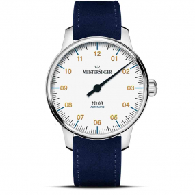 Montre MeisterSinger №03 38mm - Blanc 38 mm- BM9901G-CS