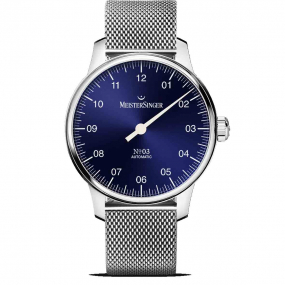 Meistersinger - №03 38mm - Bleu soleill 38 mm- BM9908-AM