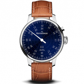 Montre MeisterSinger Bell Hora Bleu 43 mm- BHO908