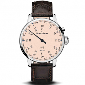 Montre MeisterSinger Bell Hora Ivoire naturel 43 mm- BHO913